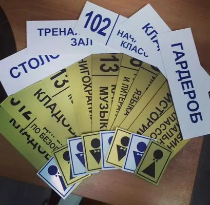Изготовление табличек — пример работы типографии «120 Грамм»